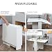 Outsunny HOMCOM Mesa Plegable de Madera con Ruedas Comedor Auxiliar Cocina Escritorio...