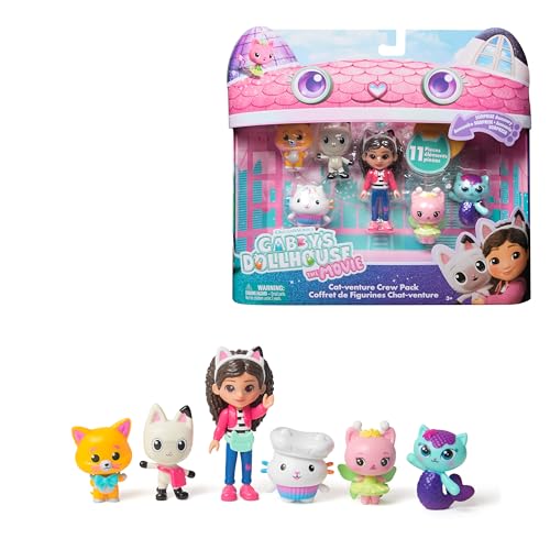 Gabby’s Dollhouse: The Movie – Set Mini Personaggi del Film | Set di 11 Pezzi con Personaggi e Accessori | Giocattolo per Bambine e Bambini dai 3 Anni in su