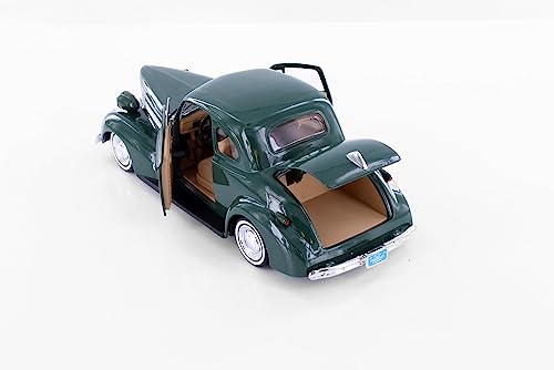 Modelo de Auto Clásico Coupe 1939 Verde 1:24 miniatura 6