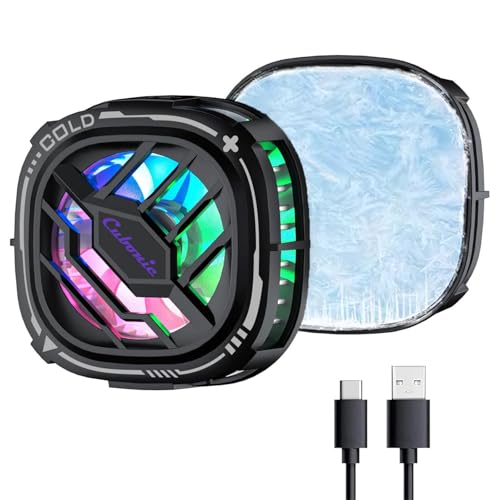 Cubonic X76 Magnetic/Clip Attachment 3 Gear Mobile Cooler, RGB, Quiet Operations Cooling Fan, Semiconductor Technology Mobile Radiator with Larger Cooling Area (Black) Cubonic X76 Magnetic/Clip Attachment 3 Gear Mobile Cooler, RGB, Quiet Operations Cooling Fan, Semiconductor Technology Mobile Radiator with Larger Cooling Area (Black)