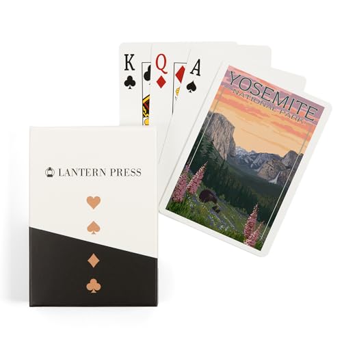 Baraja de Poker Yosemite National Park con Osos y Flores