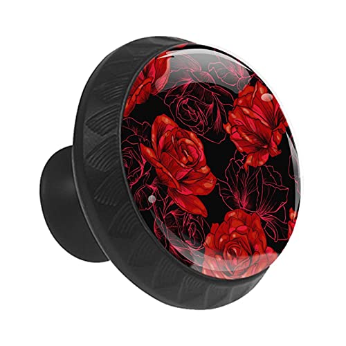 Boutons de tiroir roses rouges pour relooker facilement une commode - 3