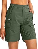 Viodia Women's 7' Hiking Cargo Shorts with Pockets Quick Dry Lightweight Shorts for Women Golf Casual Summer...
