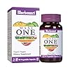 Bluebonnet Nutrition Maxi One (with Iron), Whole Food Multiple, Enzymes, Energy, Vitality, Gluten-Free, Kosher, Dairy-Free, Vegetarian Friendly, Soy-Free, Non-GMO, 90 Vegetable Capsule, 3 Month Supply, Beige