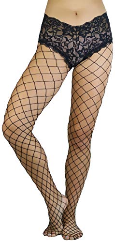 Image of ToBeInStyle Women's Fence Net Lace Boyshort Fishnet Pantyhose