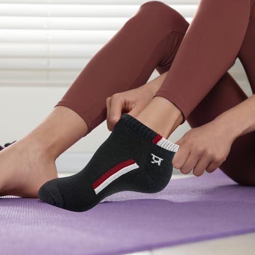 Image of PRASTHAN Sports Unisex Nylon Cotton Ankle Length Socks Made With Breathable Anti Odour & Moisture Absorbent Combed Cotton with a Extra Durable.