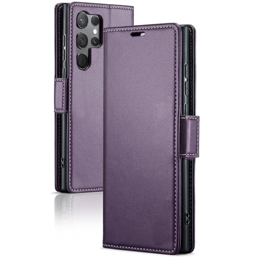 MEIXILU �K�p�Ώ�Samsung Galaxy S26 Ultra/S26/S26�p�t���b�v���U�[�P�[�X�ARFID�u���b�L���O���z�A�S���ʕی�Ռ��z���V�F��,���F,S26 Ultra