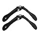 HEEPDD Spur Strap, 1 Paar Robustes, strapazierfähiges Leder Single Spur Straps Reitzubehör(schwarz)