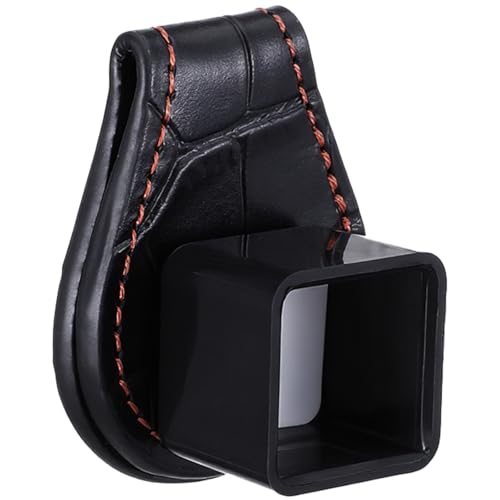 Prasacco Pool Chalk Holder Magnetic Leather Pool Cue Chalk Holder with Belt Clip Billiard Accessories Black for Snooker and Stylish Billiard Accessories