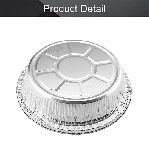 Image of Othmro 20 Pack Aluminum Pans 142mm(Bottom)*185mm(Top) Dia Disposable Foil Pans Cookware Great for Baking, Cooking, Grilling, Serving & Lining Steam Table Trays Chafers