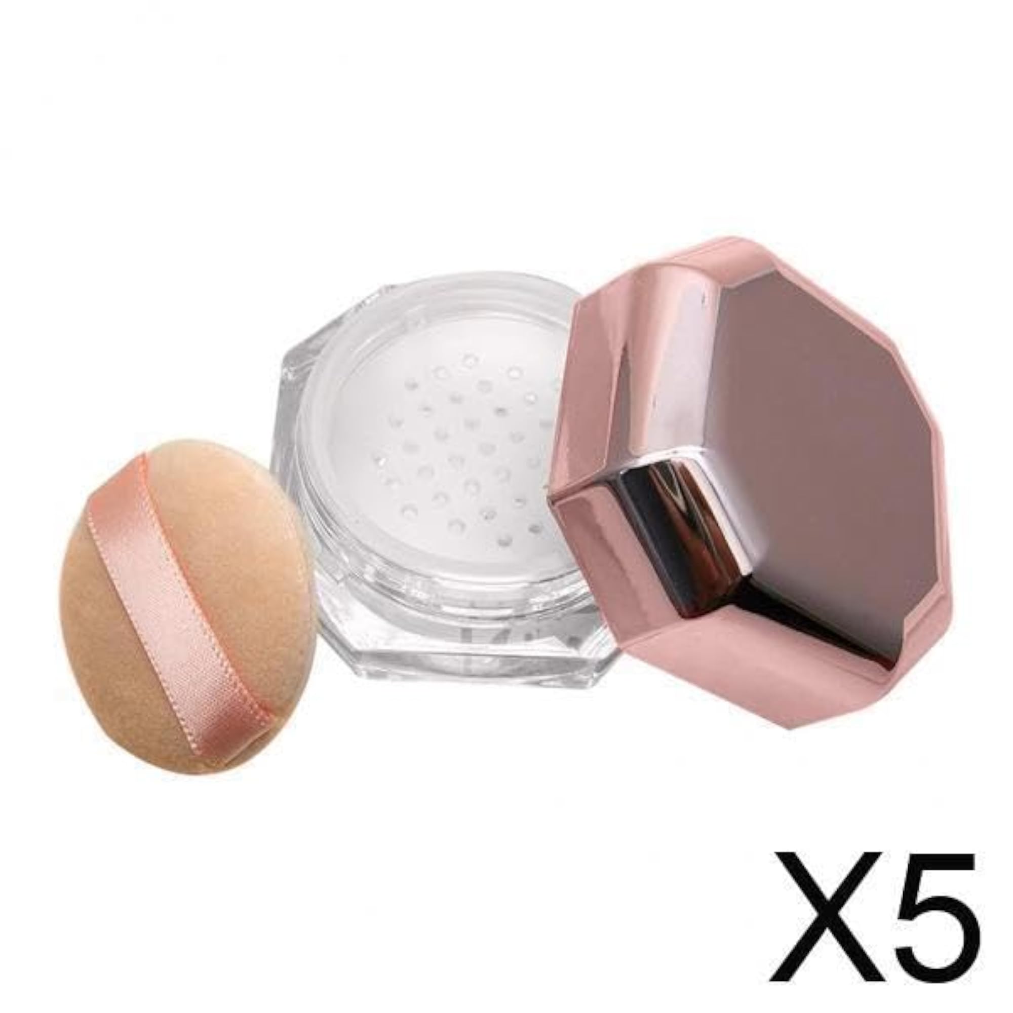 5x8 ML Reusable Loose Powder Container DIY with Puff