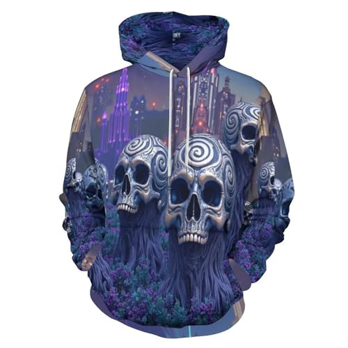 Sweat à capuche violet foncé style ville punk idéal pour vos sorties urbaines