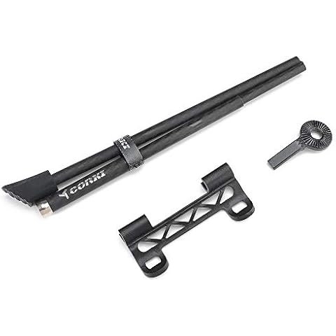 Corki Cycles Bike Kickstand - Foldable Carbon Fiber Rear Wheel Skewer Mounted Bicycle Kick Stand For 26”, 27.5”, 29” Wheels Cover