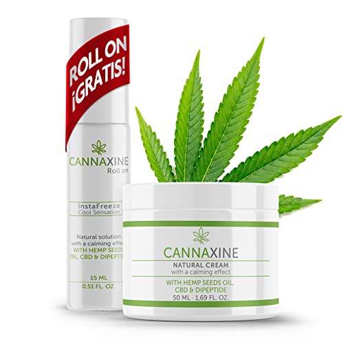 Cannaxine Crema + Roll On Alivio inmediato del dolor y la inflamación en músculos y articulaciones Con extracto de cannabis y veneno de serpiente 100% natural Con efecto frío 39,95€ 111900925