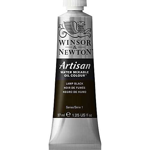 Winsor & Newton , Lamp Black Artisan Water Mixable Oil Colour, 37ml Tube, 37-ml