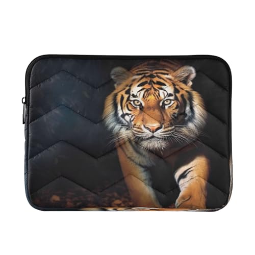 Funda para portátil negra Wild Tiger para 13-14 pulgadas miniatura 1