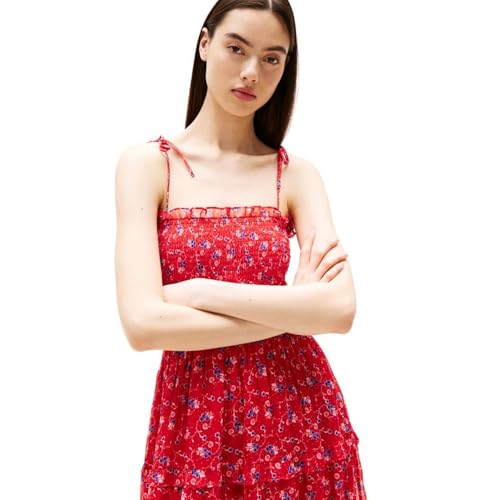 Image of Tommy Jeans Women's Maxi Sundress with Floral Print