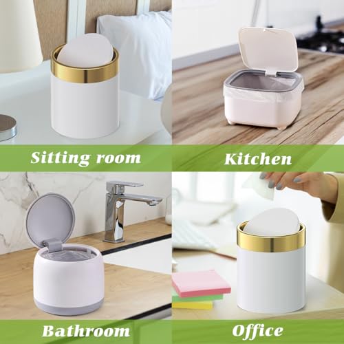 Image of Small Trash bags 1000 Counts 0.5-2 Gallon Car Trash Bag Garbage Bags by Teivio,Office Waste Basket Liners,Bathroom Mini Trash Can Liners,fit 4.5-5 Liter,Small Plastic Bags for home office kitchen