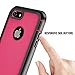 ImpactStrong iPhone 7/8 Case, Ultra Protective Case with Built-in Clear Screen Protector Full Body Cover for iPhone 7 2016 /iPhone 8 2017 (Pink)