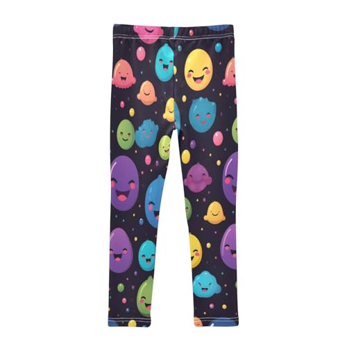 Toddler Girls Leggings Printed Yoga Pants Leggings Smiling Face One for Kids2