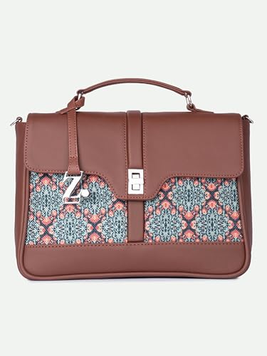 Image of ZOUK | Women's Vegan Leather | Stylish Handbag with Adjustable Strap, Top Handle |
