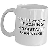 This Is What A Teaching Assistant Looks Like Appreciation Idea - Coffee Mug Tea Cup For UTA Education GTA EA School TA Teacher?s Aide Best Funny Cute Gag Gifts
