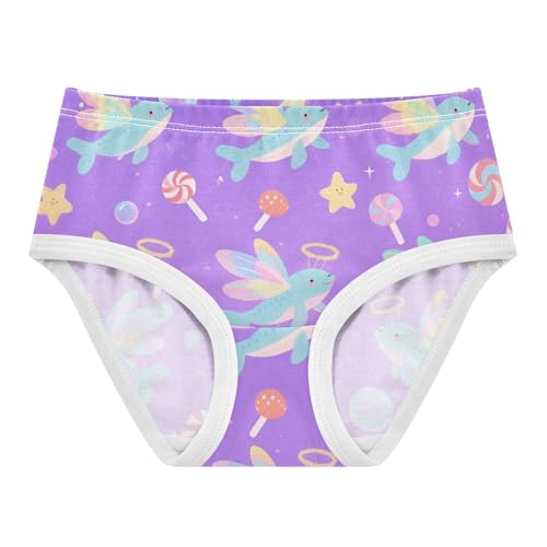 GuoChe Brief Panties Breathable Triangle Panties Toddler Cotton Underwear for Toddler Girls in Sizes 2T,3T, 4T, 5T, 6Y and 8Y