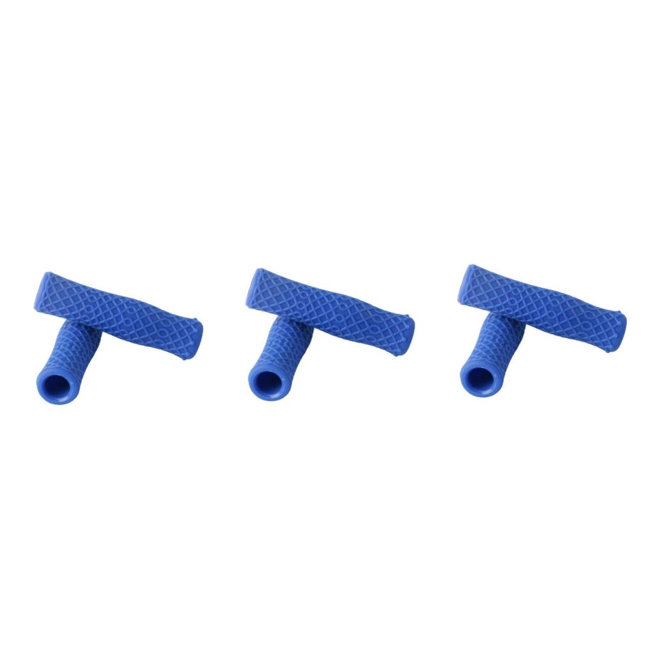 POPETPOP Lot De 3 Paires De Poignées De Guidon De Vélo Confortables en Silicone Design Ergonomique avec Rainures