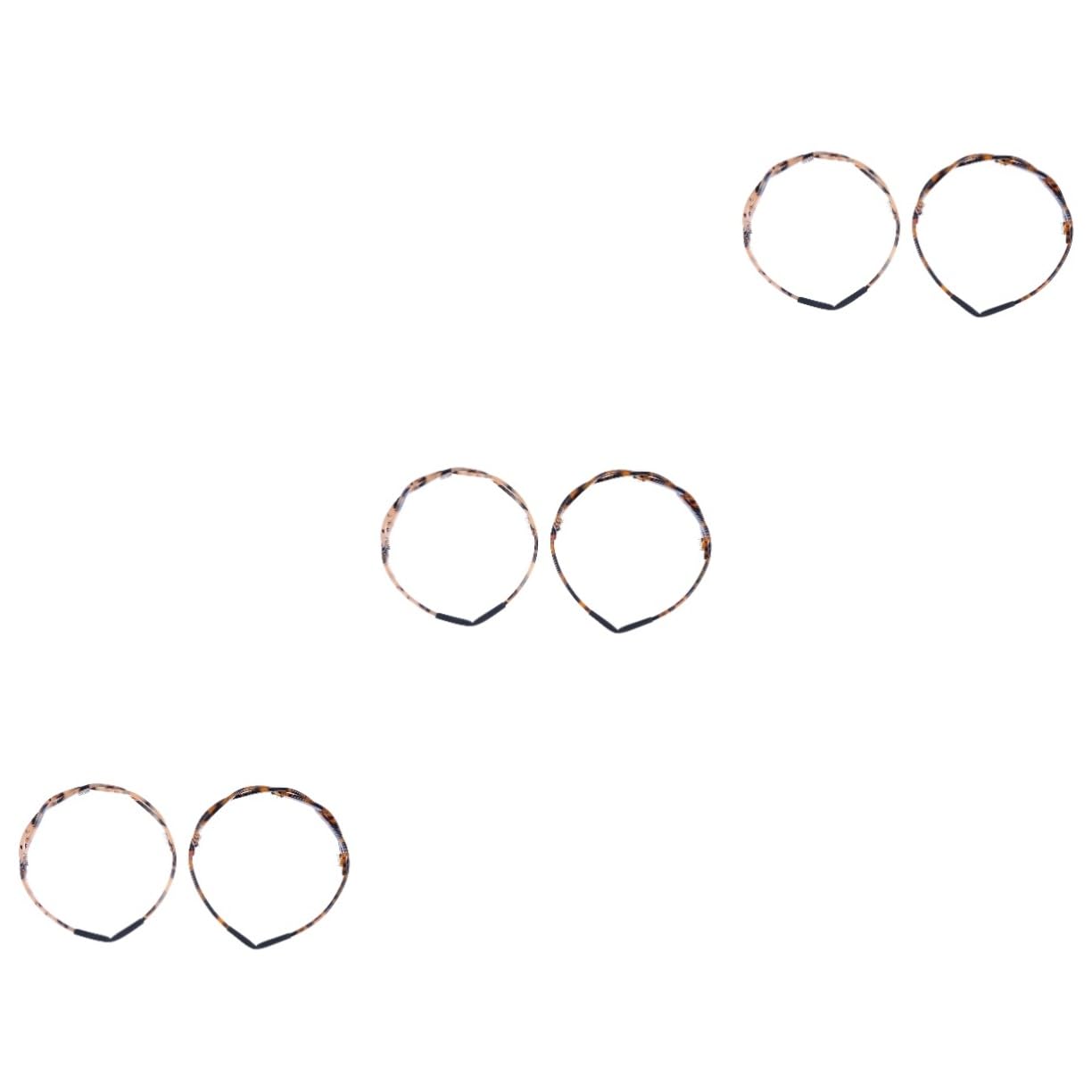 Healeved 6piezas Diademas Antideslizantes Para Mujer De Color Aleatorio Accesorios De Cabello Elegantes y Cómodos Para Ocasiones Especiales y Uso Diario