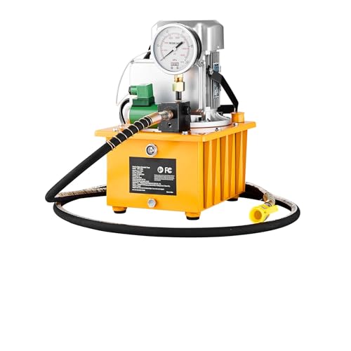 Happybuy Electric Hydraulic Pump, 10000 PSI 750W 110V, 488 in³/8L Capacity, Solenoid Valve, for Punching/Bending/Jack, with Pedal Switch