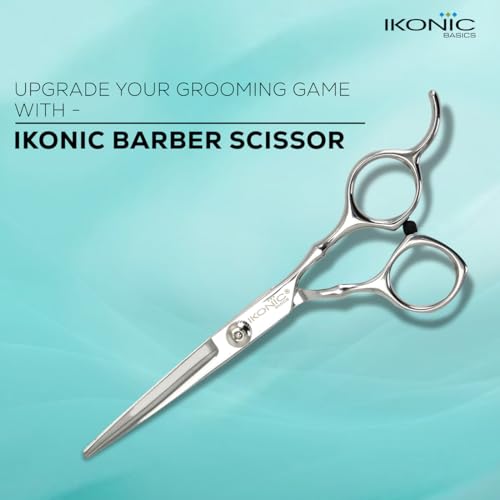 Image of Ikonic Basic Hair Cutting Scissor 717C -7 inch Stainless Steel Hair Shears for Thinning, Hairdressing , Styling, Barber / Beauty Salon, Parlours Professional / Personal use for Men & Women