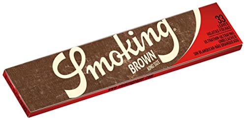 Smoking King Size Marron papier fin pour rouler sans chlore
