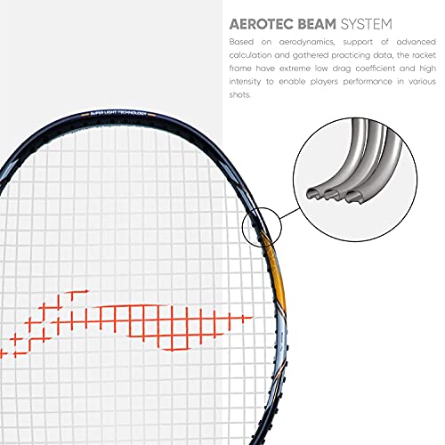 Li-Ning G-Force Superlite 3900 Carbon-Fiber Badminton Racquet With Free Full Cover (Black/Gold) #TOP1