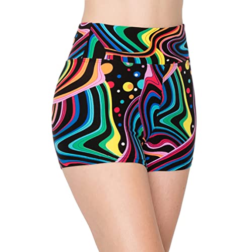 Image of ALWAYS Women Workout Yoga Shorts - Premium Soft Solid Stretch Cheerleader Running Dance Volleyball Short Pants 1530 XS