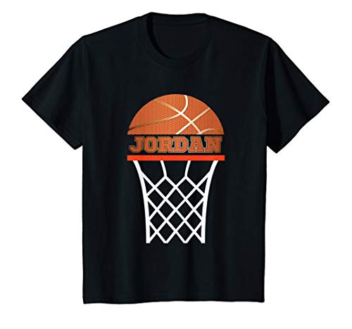 Kids Basketball T-shirt Jordan Custom Name Gift For Boys, Youths