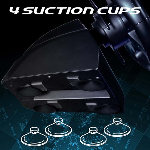Image of SUBSONIC - Superdrive 220RS-5 Racing Wheel for Playstation 5 PS5 and PC | Steering Wheel with Dual Joysticks for GTA 6 & farming simulator - LED - Vibration - Diameter 22 cm, Rotation 180 - Pedals
