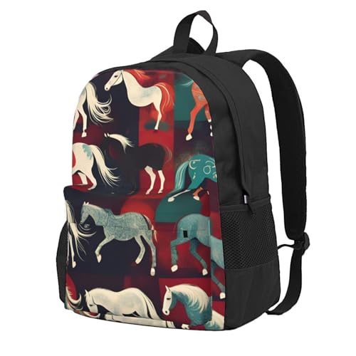Sac à dos chevaux adulte léger imperméable pour rando et trajet extérieur
