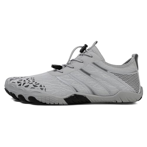 Image of Hiking Barefoot Shoes for Women Men Breathable & Non-Slip Athletic Barefoot Wide Toe Water Shoes Lightweight Perfect for Walking,Running,and Swimming