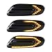 Intermitentes laterales LED OZ-LAMPE 2 X dinámica LED Intermitentes laterales ámbar 36 SMD con no polaridad CAN-bus Libre de errores OE Socket Fumar para BM-W MINI COOPER F54 F55 F56 F57 2014-2020