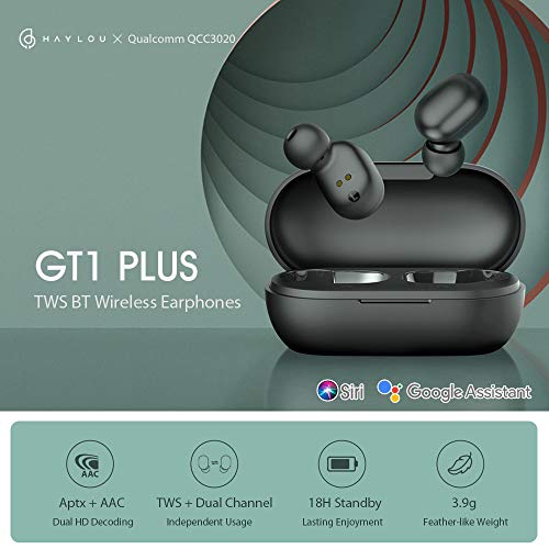 Xiaomi Haylou GT1 Plus TWS Fones de ouvido sem fio Qualcomm QCC3020 BT 5.0 Smart Touch Fones de ouvi