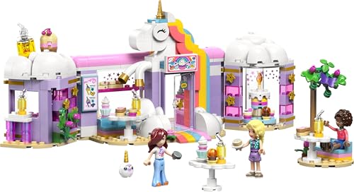 Image of LEGO Friends Unicorn Dream Cafe Building Set - Pretend Play Unicorn Toy with 3 Minidolls - 42684