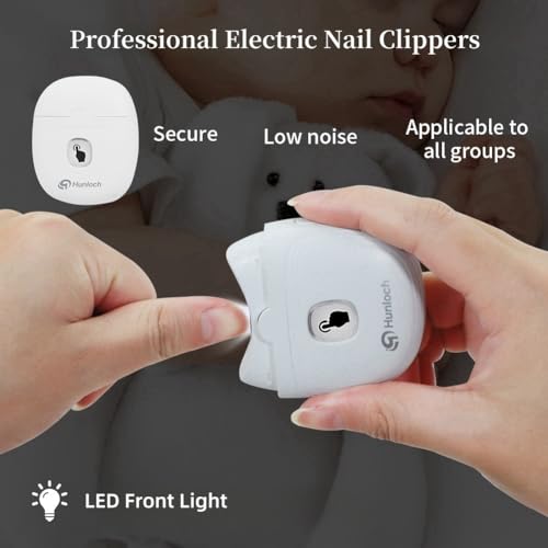 image for Hunloch Electric Nail Clipper, Electric Nail Trimmer with Nail Clip St