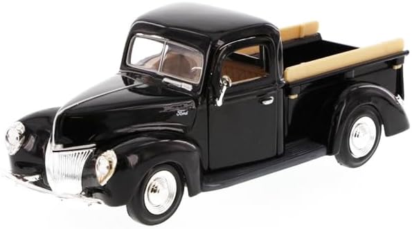 1940 Pickup Truck Black 1/24 Diecast Model Car by Motormax 73234black