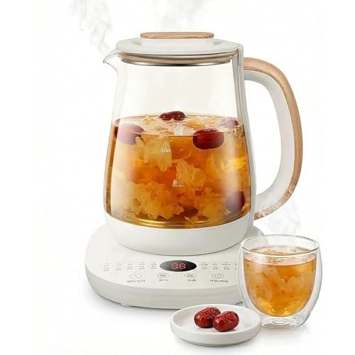 Hervidor Eléctrico De Cristal Inteligente De 1,8 L, Control De Temperatura Variable, Función De Mantener Caliente, Temporizador Para Té, Café Y Sopa