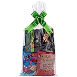 Awpeye 25 Pack Cellophane Gift Bags, 9x20 Inches, Clear, 2 Mil Thick, Perfect for Mugs, Wine Bottles, Small Baskets, Versatile Occasion