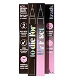 KRASH KOSMETICS Set Eyeliners Líquidos To Die For My Best Friend Limited Edition - Carbon Black & Safe Word - Formula Waterproof 24h Larga Duración - Punta Fina - Vegano y Cruelty Free