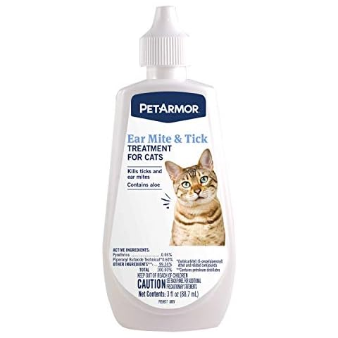 PetArmor Ear Mite and Tick Treatment for Cats, 3 oz Cover