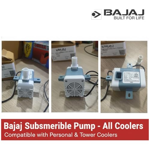 Image of Bajaj Original Submersible Water Pump for Air Coolers | Compatible with Personal & Tower Coolers | Suitable for Shield Series, Glanza, Frio, PMH, Skive, PX97 & NEX Models