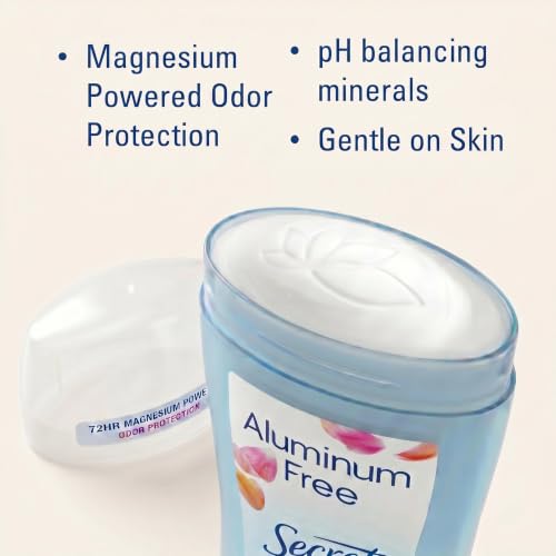 Secret Aluminum Free Deodorant for Women, Rose, 2.4 oz - image 2