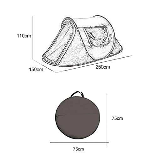 Carpa de camping pop-up para 3-4 personas resistente al agua miniatura 3